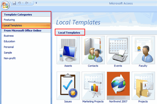 ms access 2007 icon clip art