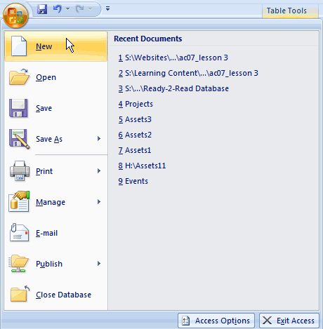 microsoft access database icon