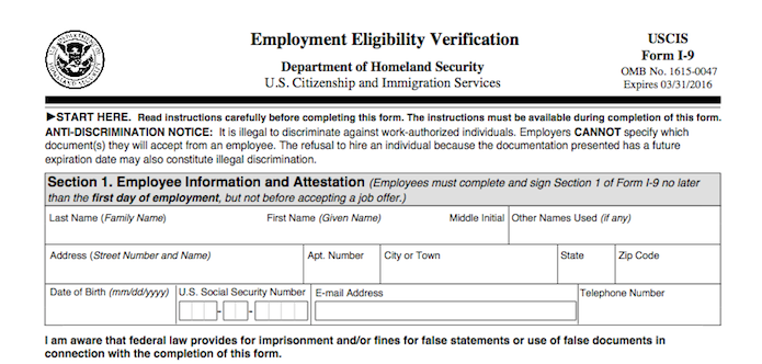 tax form i 9