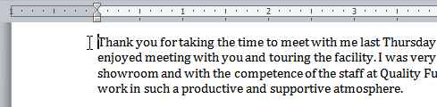 how to apply a first line indent in word 2010