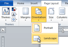 change page layout in word one page only