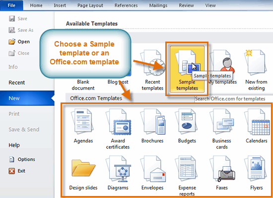 How To Create A Calendar In Microsoft Word 2010