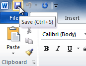 Saving a document