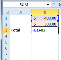 Excel 10 Creating Simple Formulas