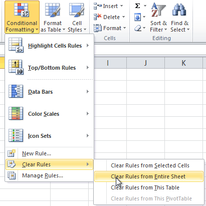 Excel 2010: Using Conditional Formatting