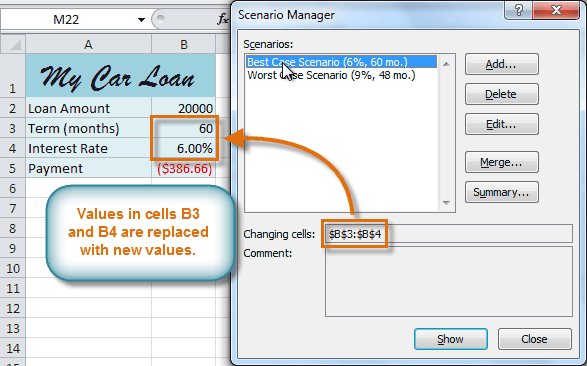 Excel 10 Using What If Analysis