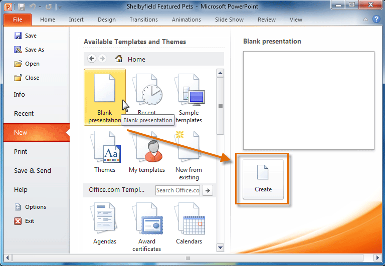 PowerPoint 2010 Getting Started with PowerPoint