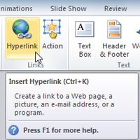 Hyperlinks and Action Buttons