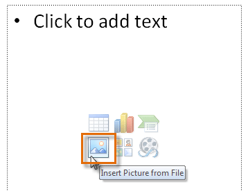Inserting a picture from a Placeholder