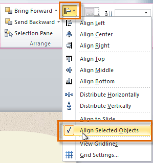 Align to Slide vs. Align Objects in PowerPoint