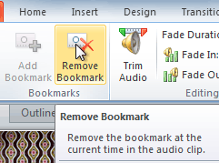 Removing a bookmark