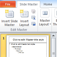 adding blank slide to master slide in powerpoint for mac