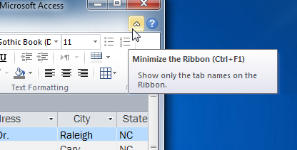 Minimizing the Ribbon