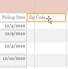 Deleting a field header after deleting the related field