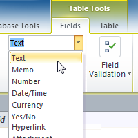 Access 2010 Modifying Tables