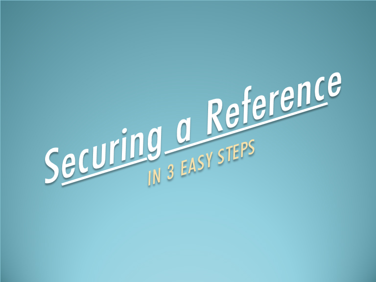 securing a reference slideshow