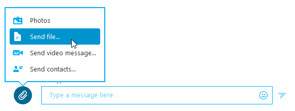 Screenshot of Skype