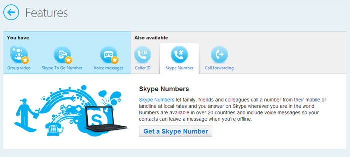 Screenshot of Skype