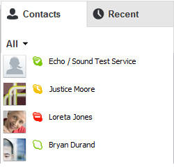 Screenshot of Skype