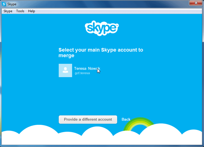 setting up a skype account