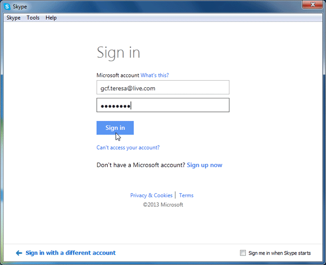 can i change microsoft account linked to skype