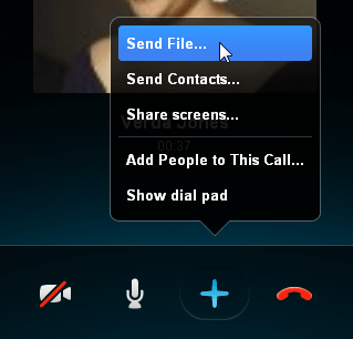 Screenshot of Skype