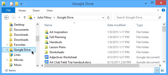 what is google drive folder on desktop