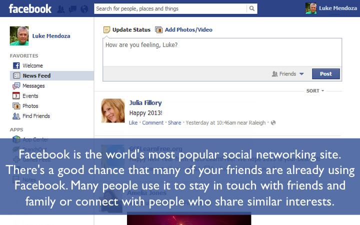 Facebook is the world's most popular social networking site