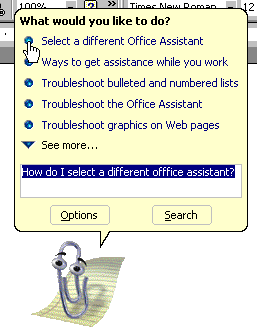 Office assistant answers