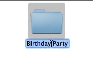 The highlighted folder name