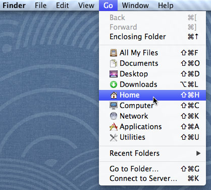 Screenshot of OS X Mountain Lion