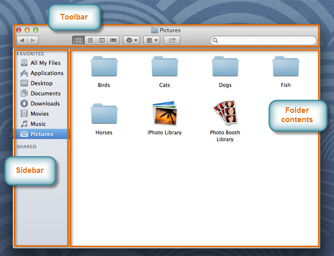 Screenshot of OS X Mountain Lion