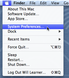 Screenshot of OS X Mountain Lion