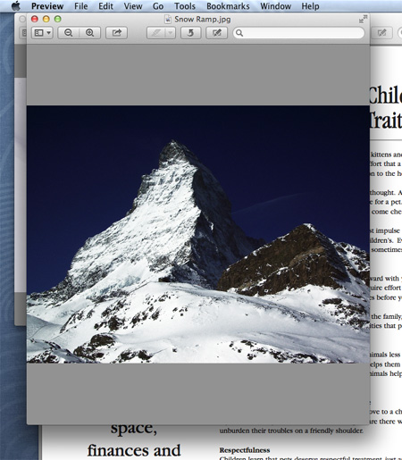 Screenshot of OS X Mavericks