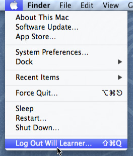 Screenshot of OS X Mountain Lion