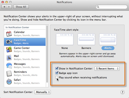 Screenshot of OS X Mountain Lion