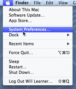 Screenshot of OS X Mountain Lion