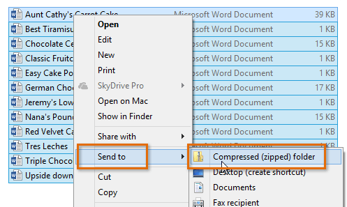 Zipping And Unzipping Files In Windows 8