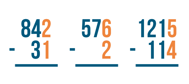 subtraction problem solving