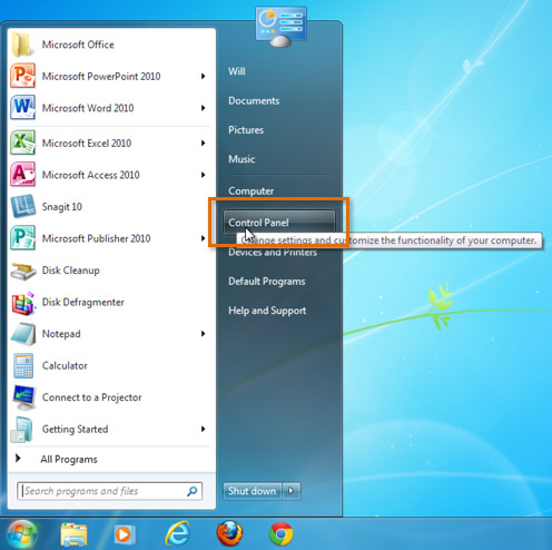 Екранна снимка на Windows 8