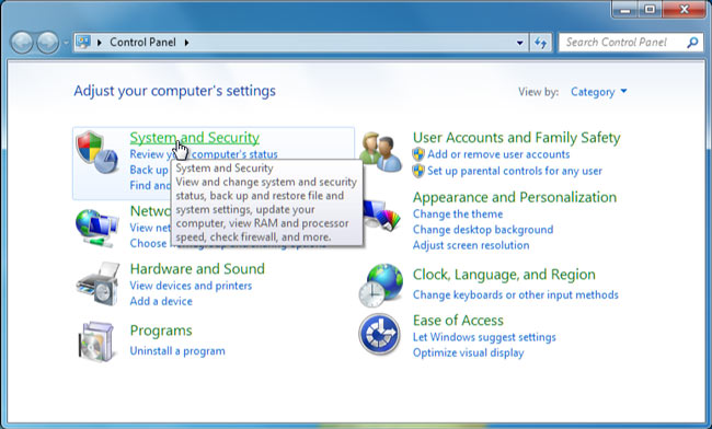 Captura de pantalla de Windows 8