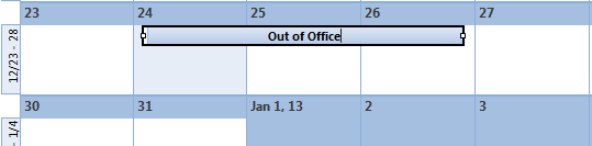 managing calendars in outlook