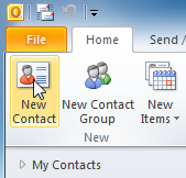  Capture d'écran de Microsoft Outlook 2010 