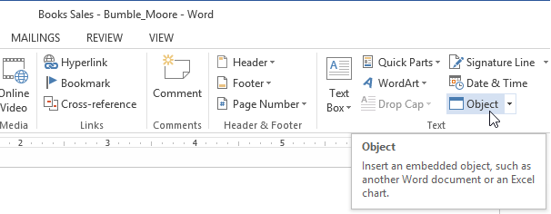 How To Move A Chart From Excel To Word