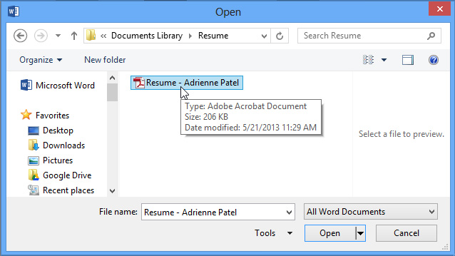 Open Pdf File