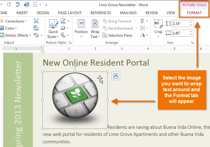 Word 13 Pictures And Text Wrapping