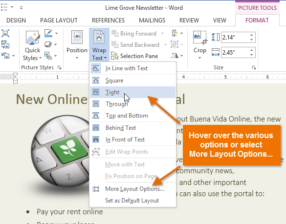 How To Wrap Text Around Picture In Word