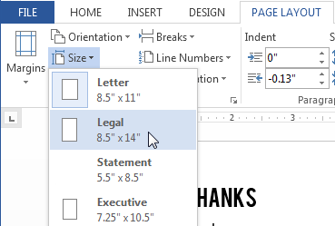 how to fit to page in word