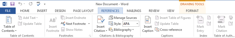 how to add an endnote word 2013