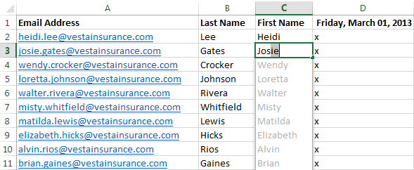 Flash Fill In Excel